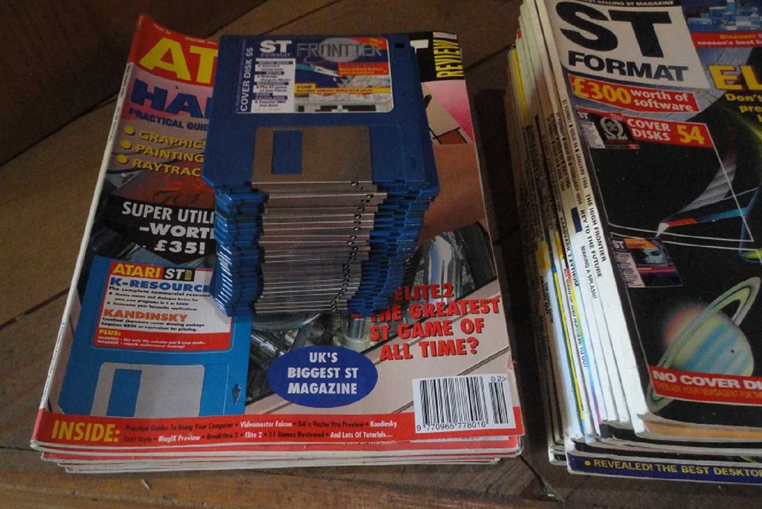 33 revistas Atari com Disketes