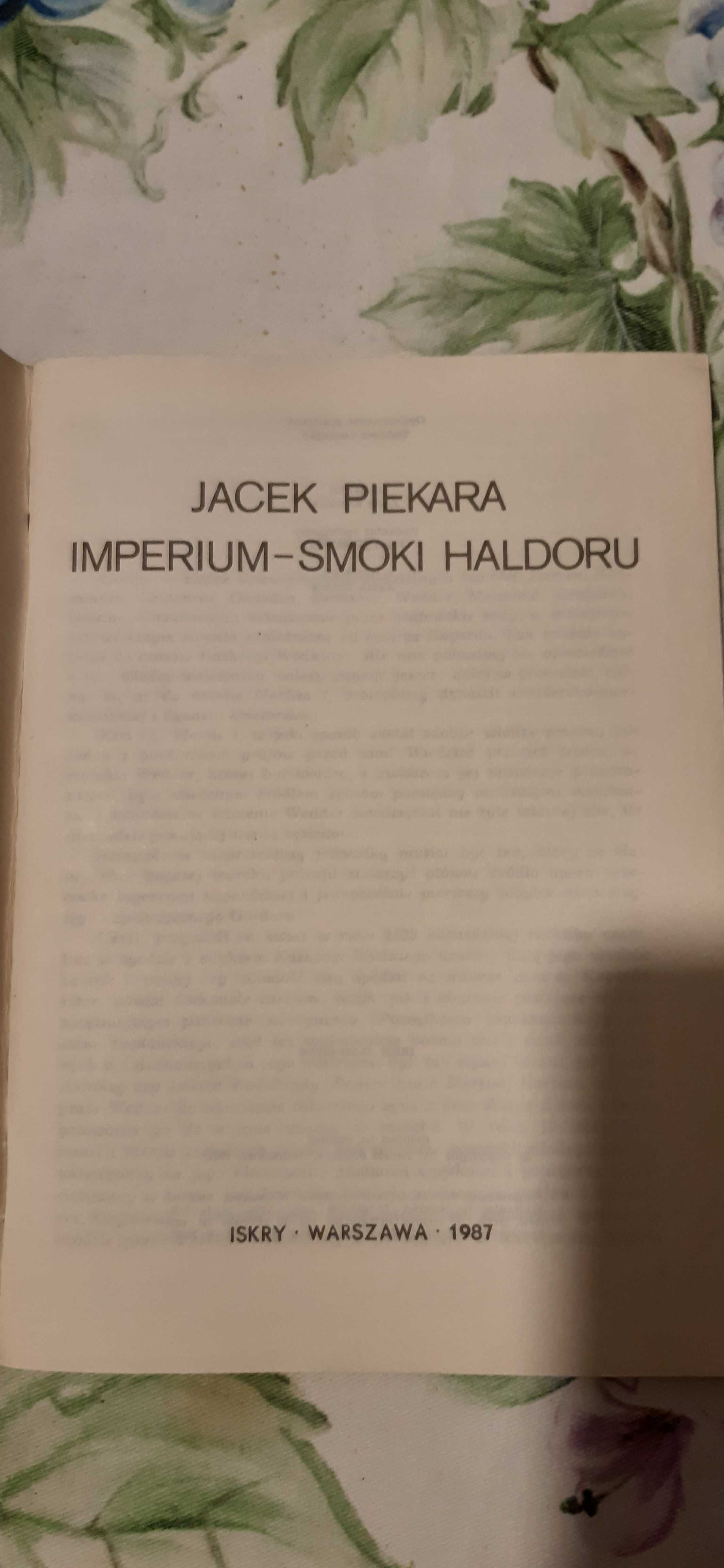 jacek piekara imperium smoki haldoru iskry 1987 fantastyka