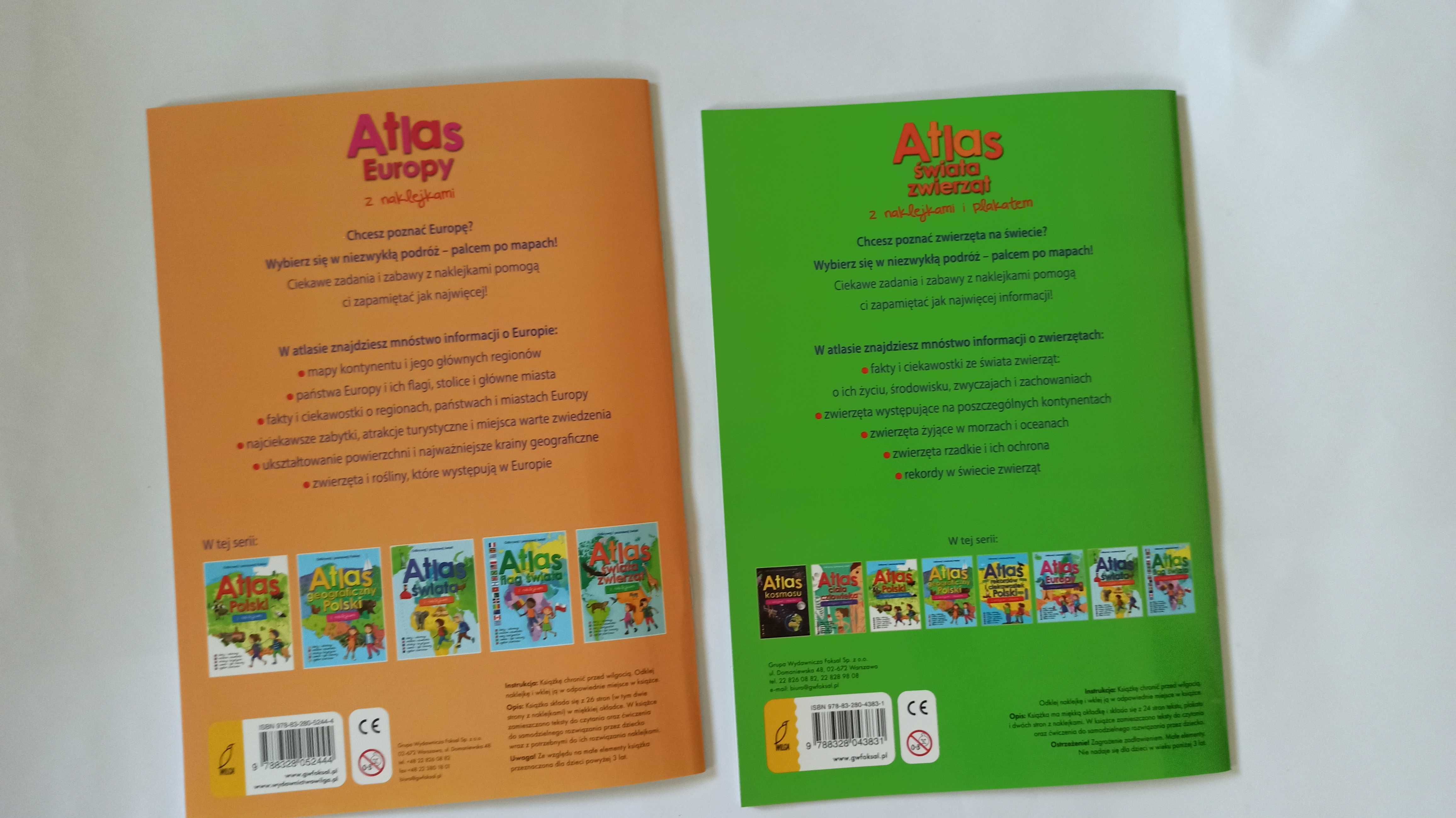 Atlas Europy i Atlas zwierząt świata! - Nowe książeczki  dla dzieci