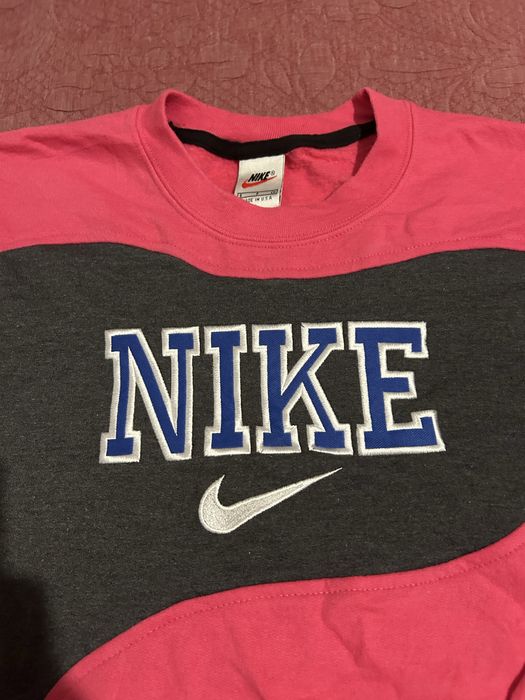 Sweatshirt Nike Rework (Rosa e Cinza)