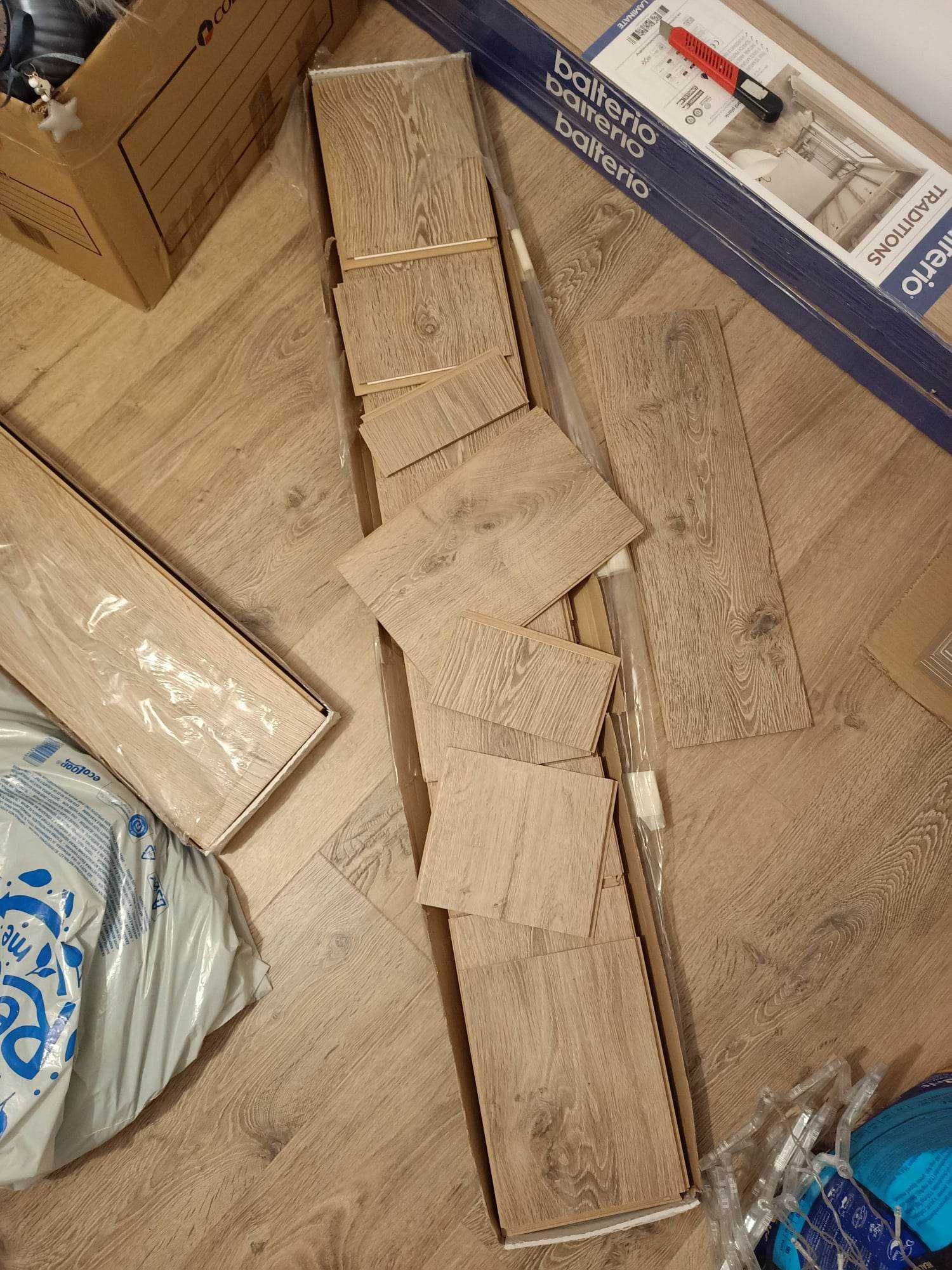 Panele podłogowe laminowane Balterio dąb industrialny pow. 9 m²