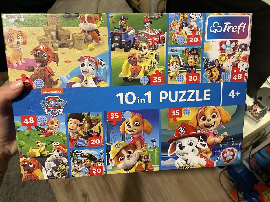 Zestaw gier i puzzli psi patrol pokemon