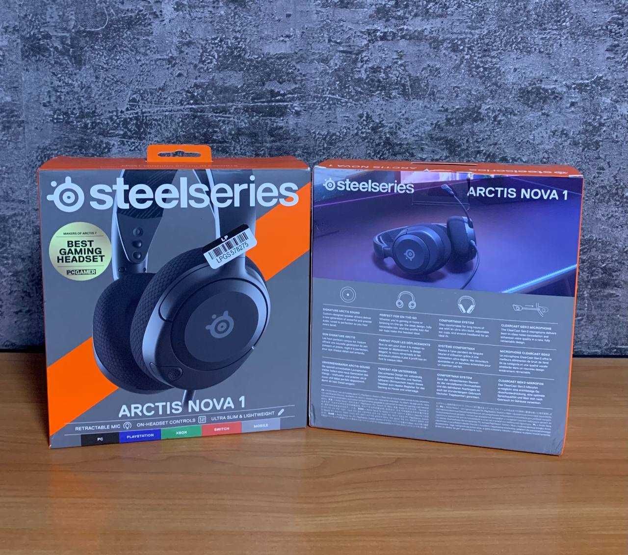 Навушники з мікрофоном SteelSeries Arctis Nova 1 Black