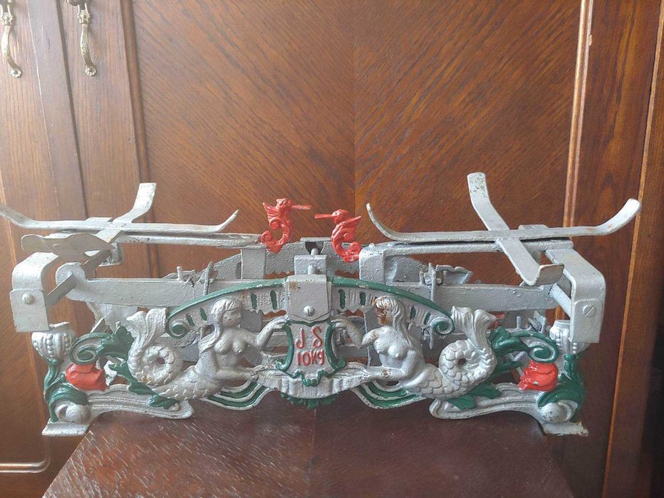 Stara waga szalkowa 10 kg z lat 20-30 XX wieku unikat pięknie zdobiona