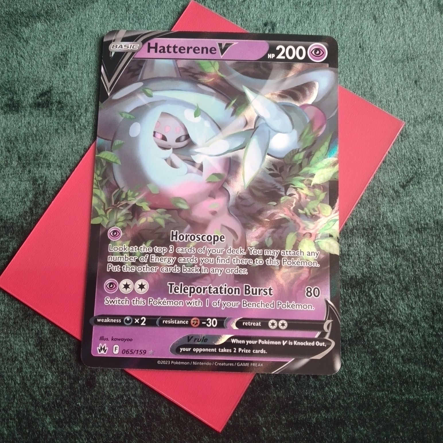 Hatterene V - Crown Zenith - Karty Pokemon