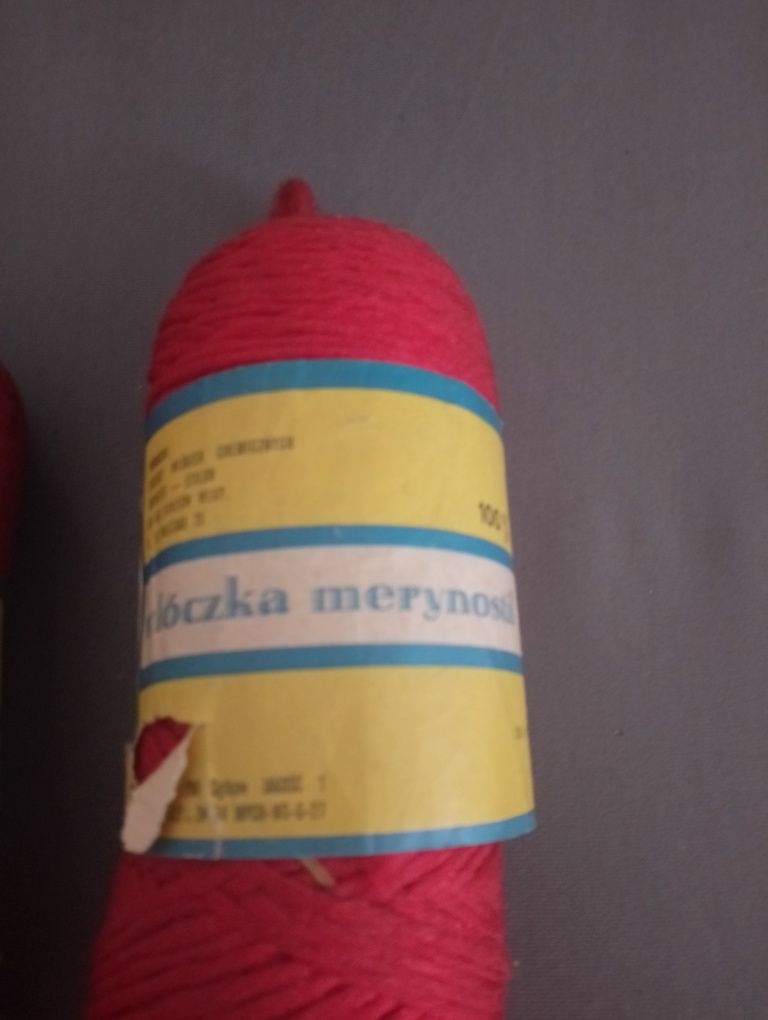 Włóczka - kolor czerwony