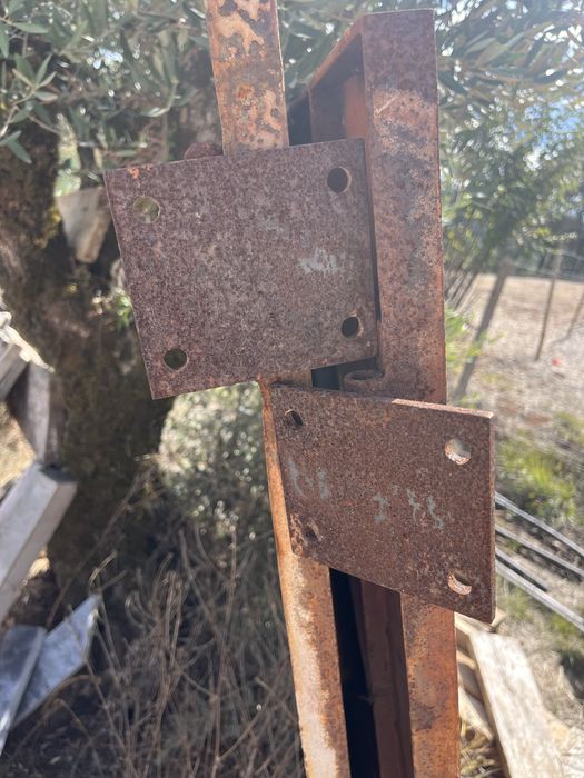 Portao de ferro duas folhas