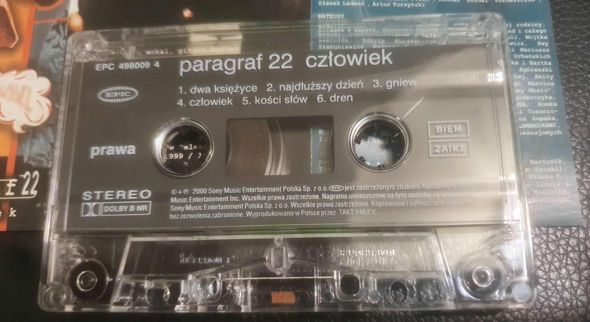 Kaseta magnetofonowa Paragraf 22 Człowiek