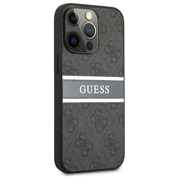 Etui Guess do iPhone 13 Pro Hardcase 4G Stripe Grey