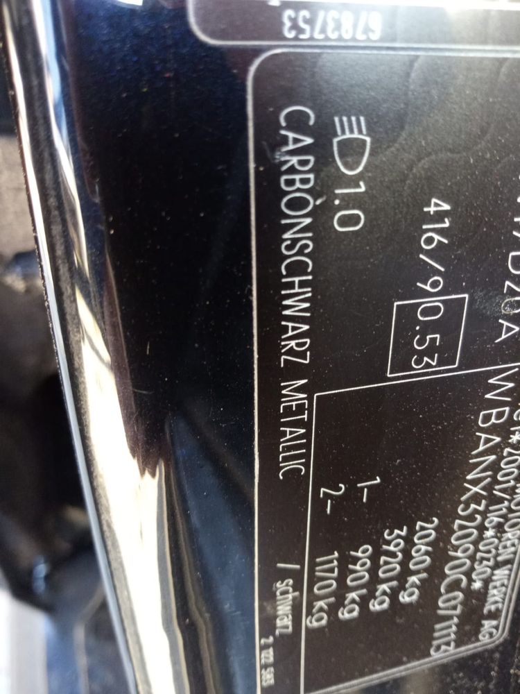 Bmw e60 e61 maska carbonschwarz metallic 416/9
