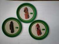 Conjunto de 3 bases da BP para copos (metal)
