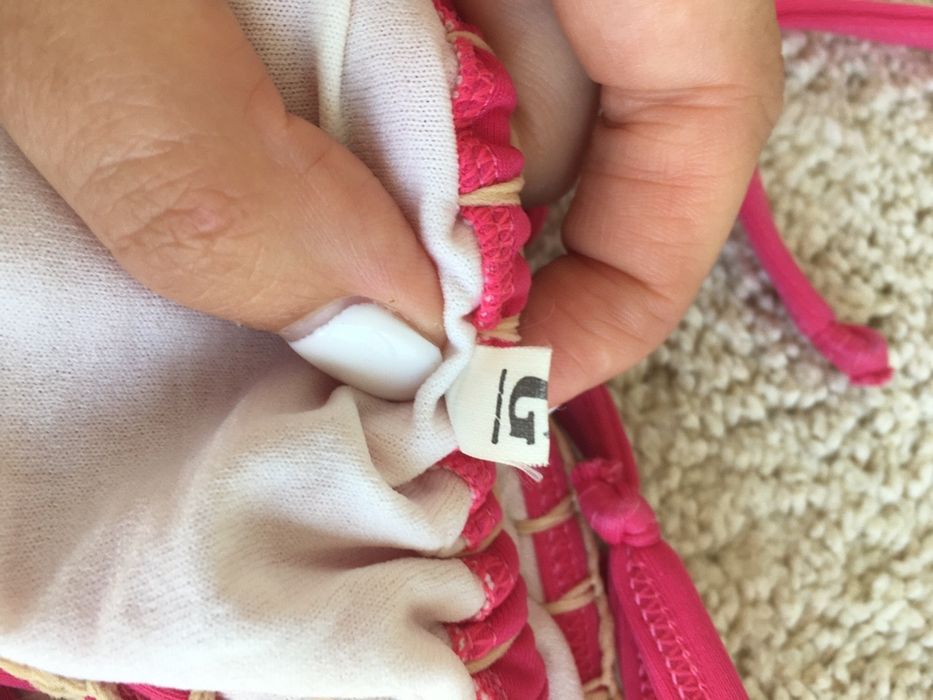 Bikini rosa em crochet