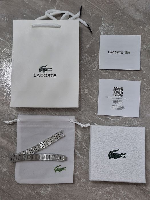 Чоловічий браслет lacoste / браслет lacoste / браслет крокодил
