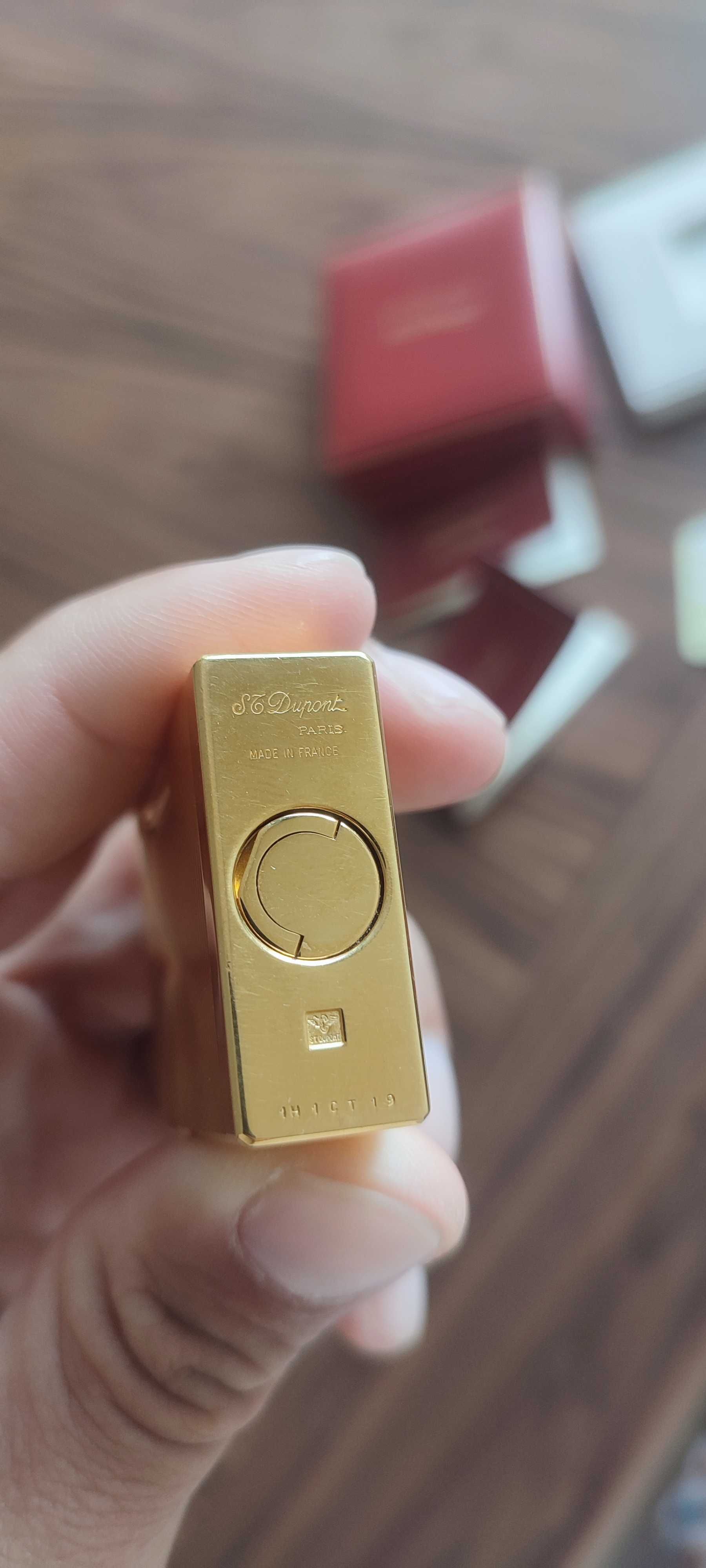 Isqueiro S.T. Dupont Ligne 1 Original – Banhado a Ouro