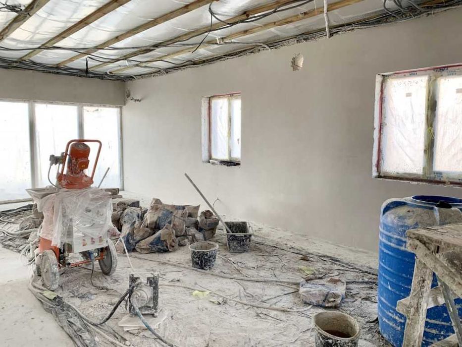 Машинна штукатурка Київська область / Гіпсова, цементна штукатурка