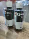 dwie butelki Tusz czarny  HP GT53 xl