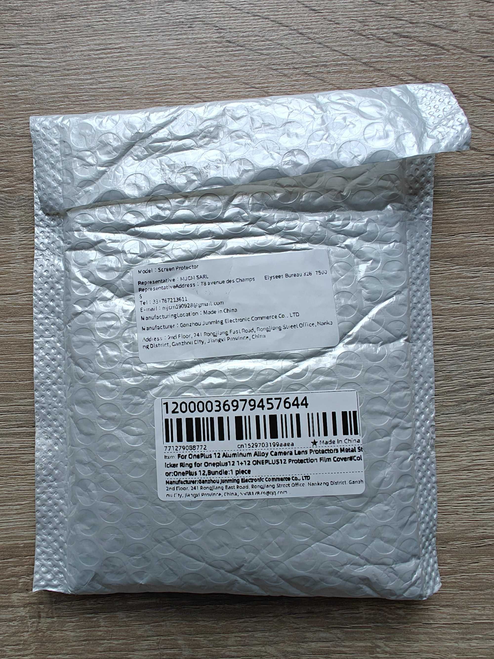 Aluminiowa metalowa osłona obiektywu aparatu kamery OnePlus 12 ekran