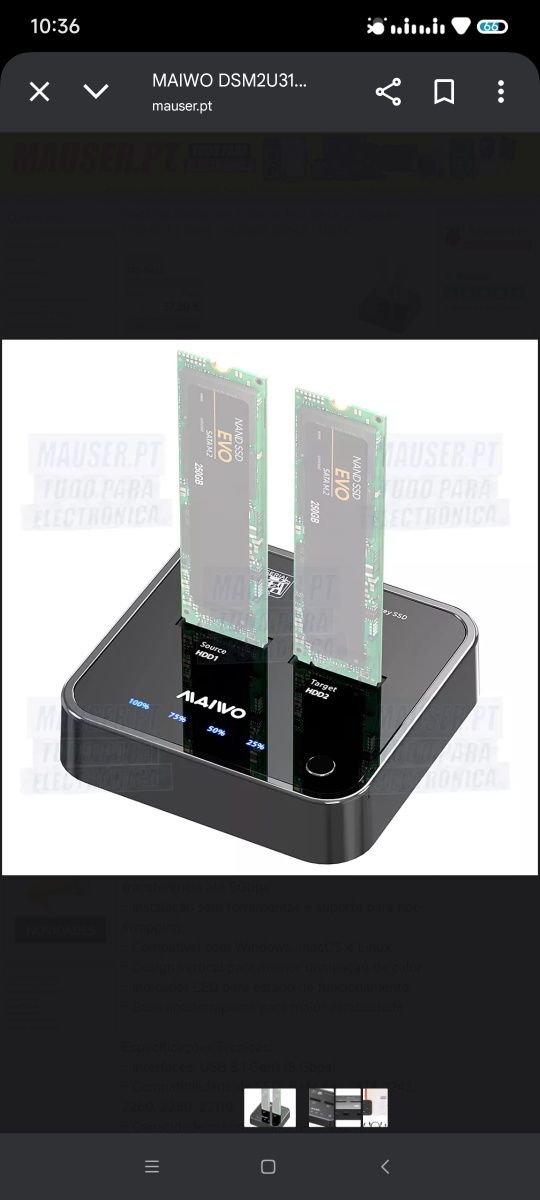 Dockstation de ssd