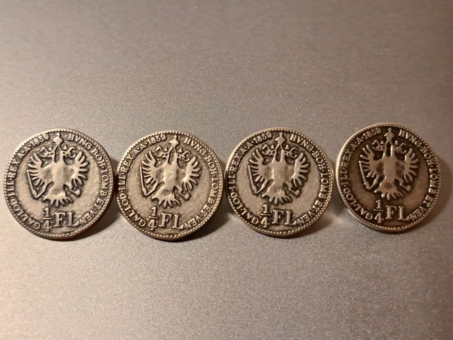 GUZIK 1/4 FL GALLOD ILL. REX A.A 1859 herb Austrii dla Kolekcjonerów