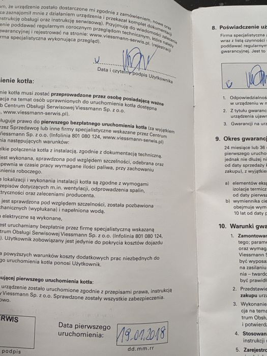 Piec gazowy Vitodens 222f - serwisowany do konca