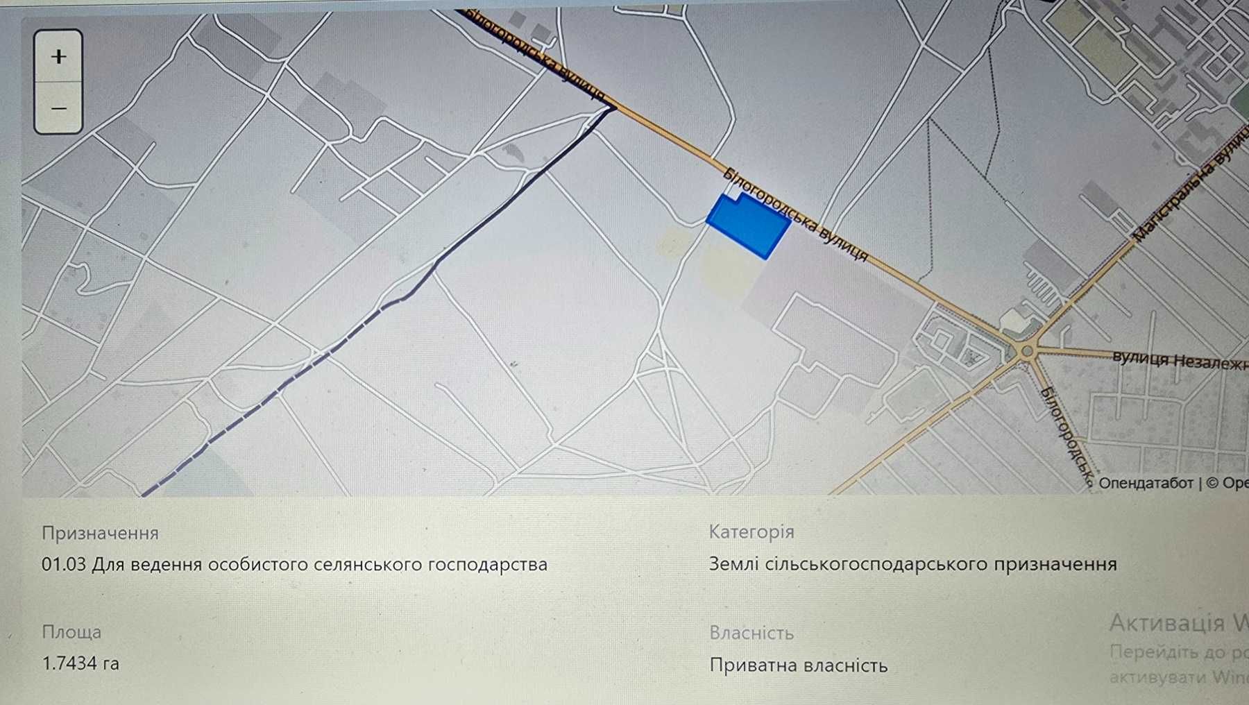 Оренда Фасадної земельної ділянки, 2 га, Автошлях Боярка-Білогородка