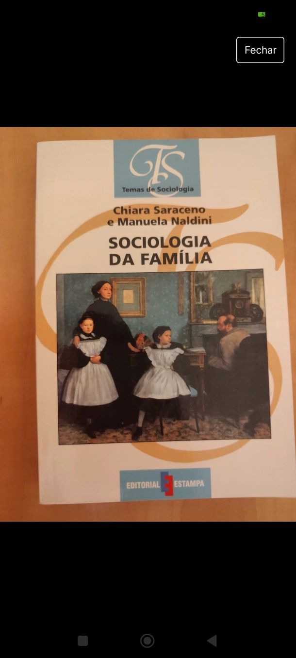 Livro Sociologia da família