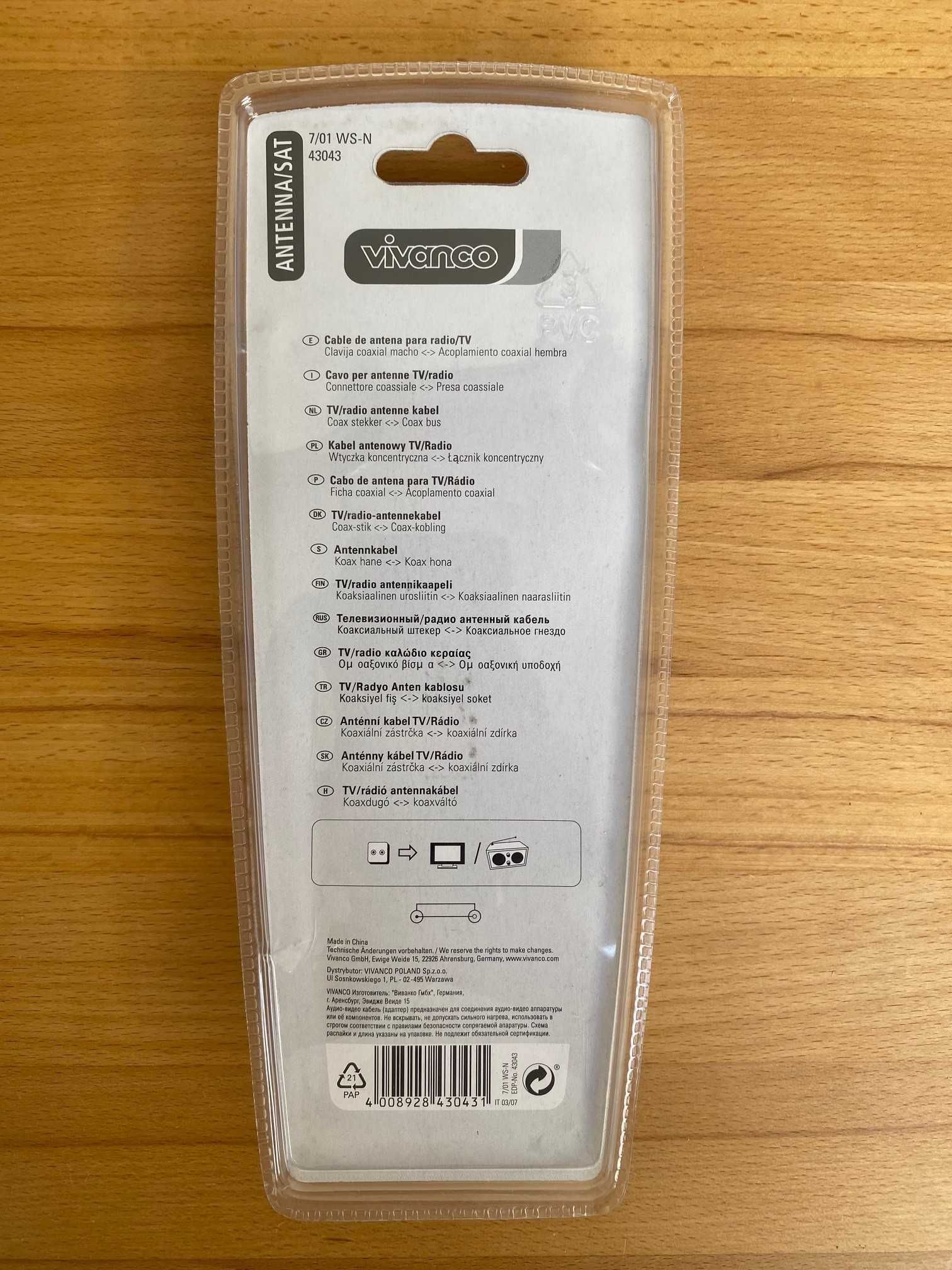 kabel antenowy TV/Radio