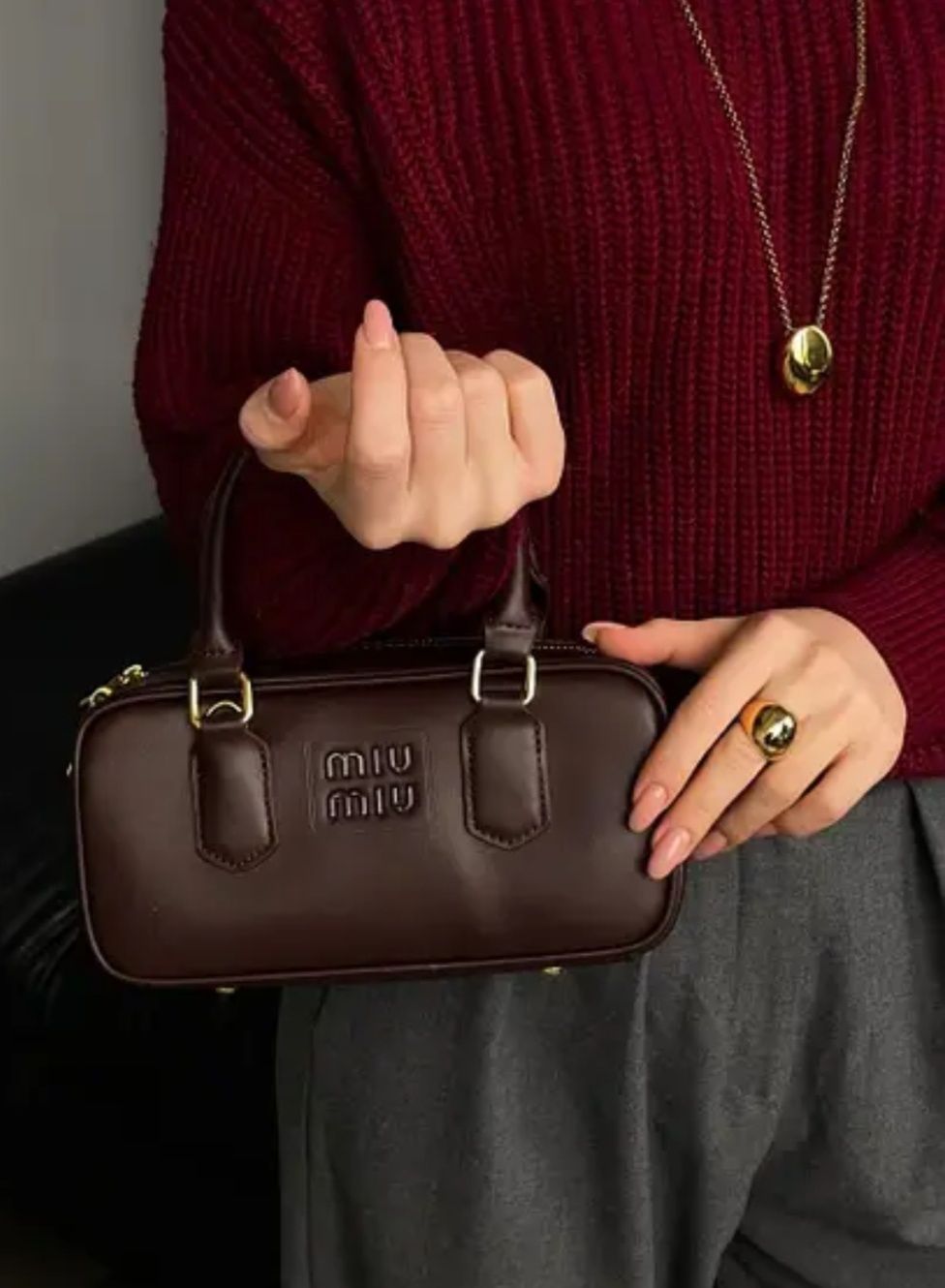 Сумочка MIU MIU шоколад