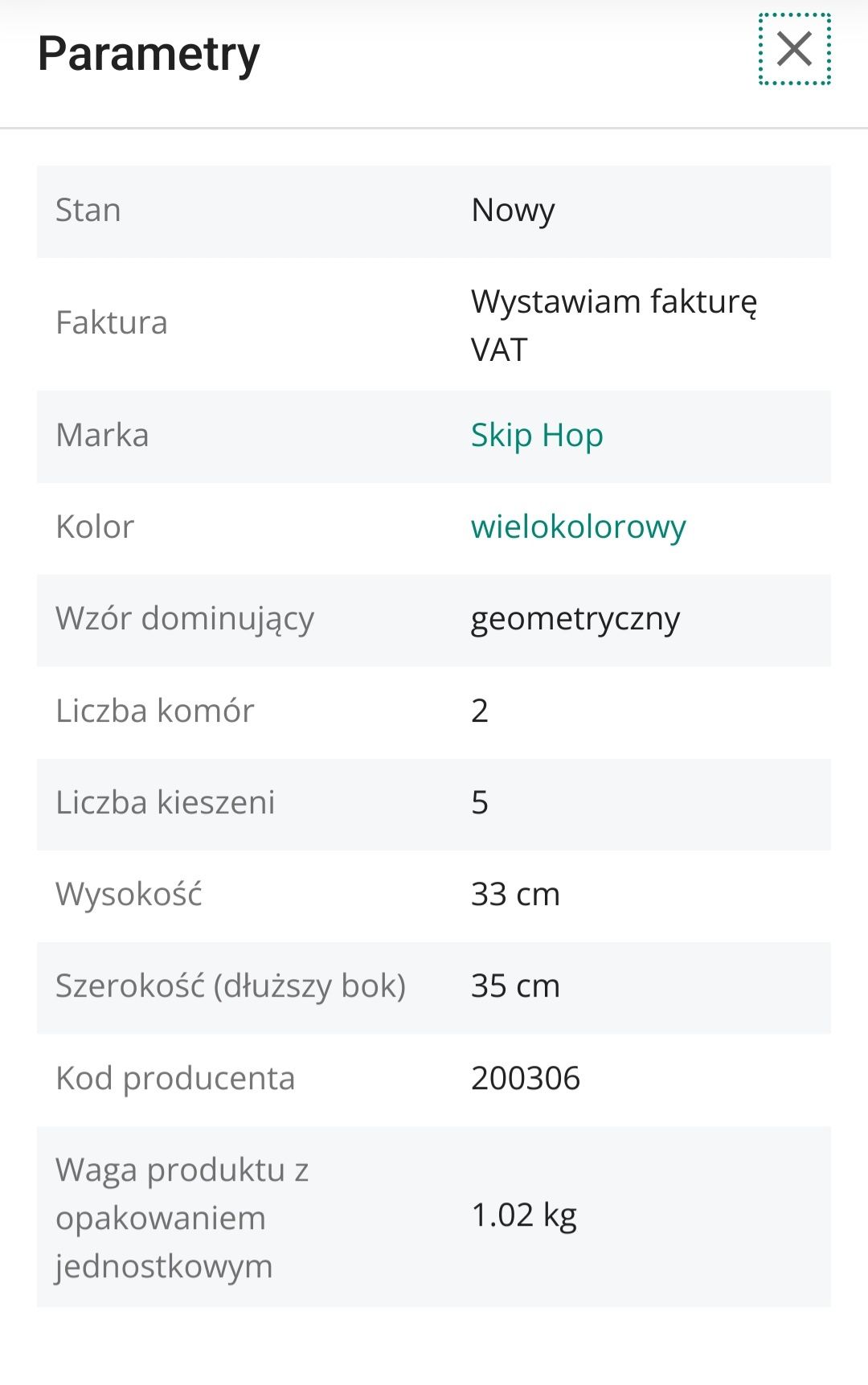 Torba do wózka Skip Hop