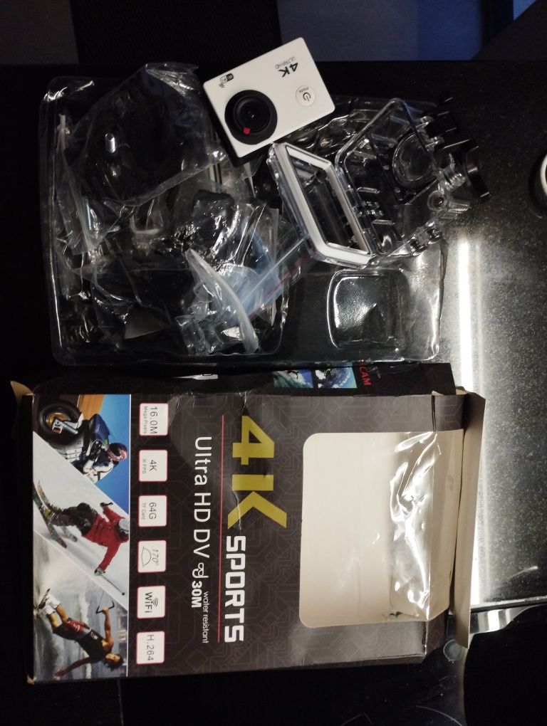 Câmara ação 4K ultra HD