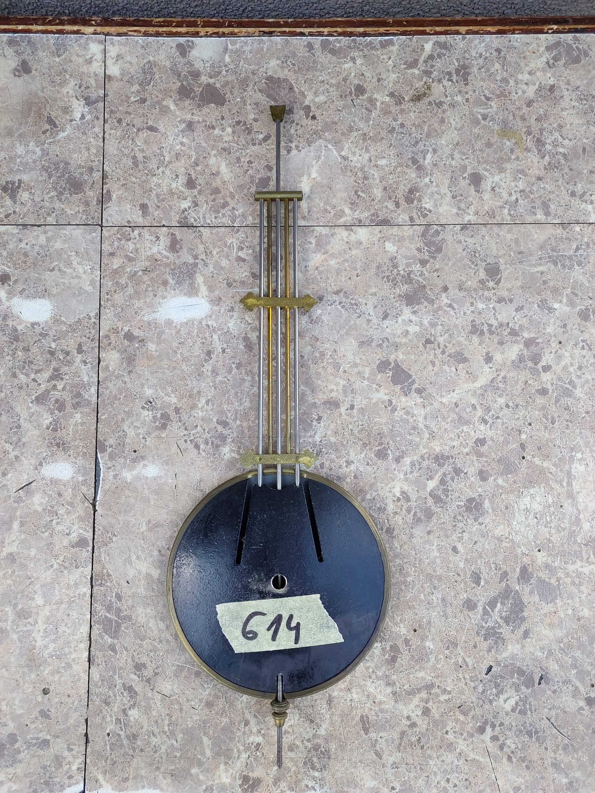 614 Wahadło rusztowe starego zegara ściennego GB Becker 12cm dł 35cm