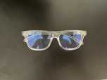 Okulary zerówki w stylu Chrome Hearts srebrne