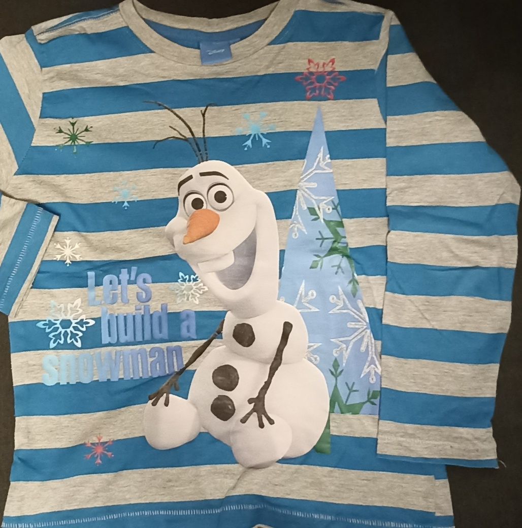 Bluzka, koszulka r. 122, 7 lat, Olaf, Frozen, Kraina Lodu