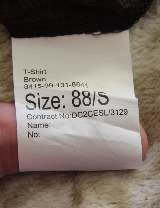 koszulka  odychajaca kontraktowa Armia Brytyjska brązowa rozmiar  88/S