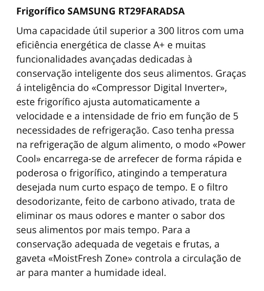Frigorifico Samsung
