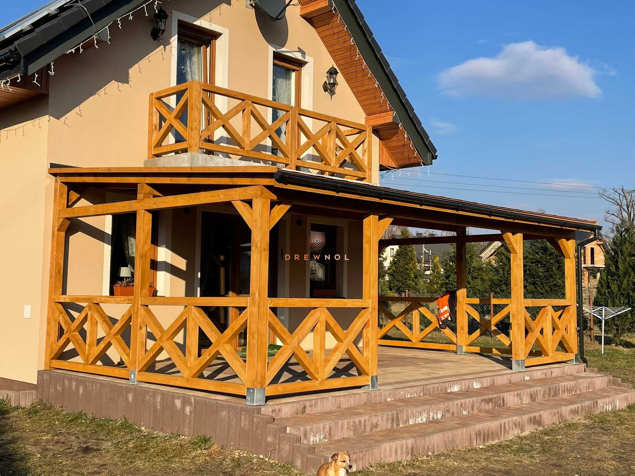 Zadaszenie tarasu, wiata, pergola, altanka, carport, tarasola DREWNOL,