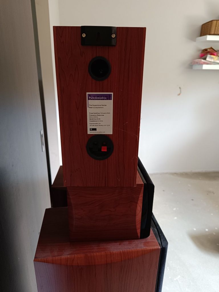 Kolumny głośnikowe Pure Acoustic Supernova 5.0 + amplituner pioneer
