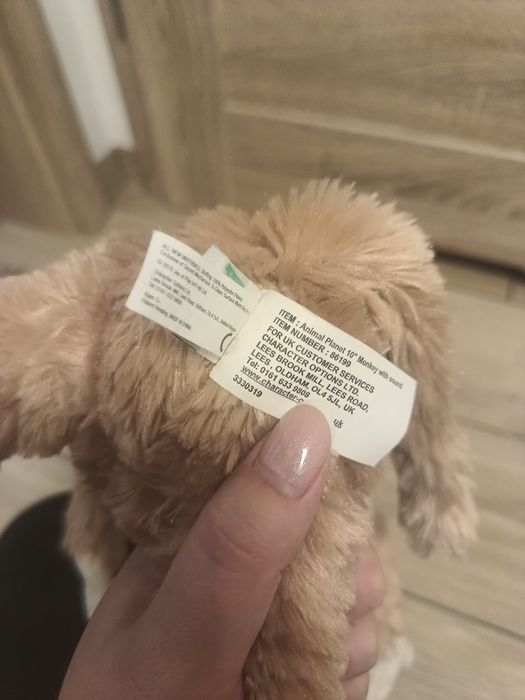 Małpka maskotka zabawka przytulanka pluszak monkey