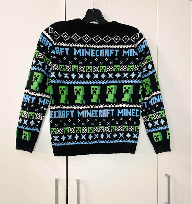 Sweterek świąteczny chłopięcy Minecraft rozmiar 140-146 #68