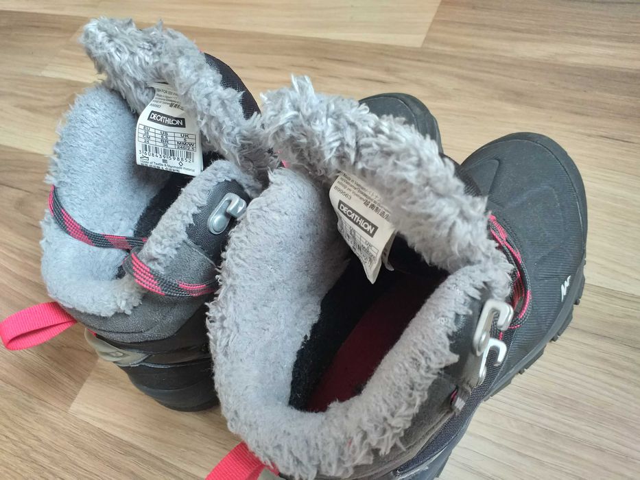 Buty turystyczne damskie Quechua SH500 mountain Mid wodoodporne