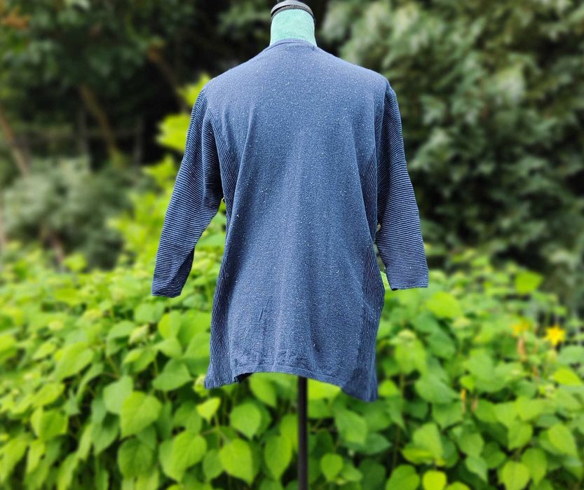 Granatowy sweter bluzka Mango S 35 M 38 oversize granat bawełna