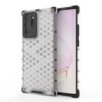 Etui Z Żelową Ramką Honeycomb Do Samsung Galaxy Note 20 Przezroczysty