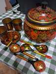 Хохлома (ложки, стакани, інш