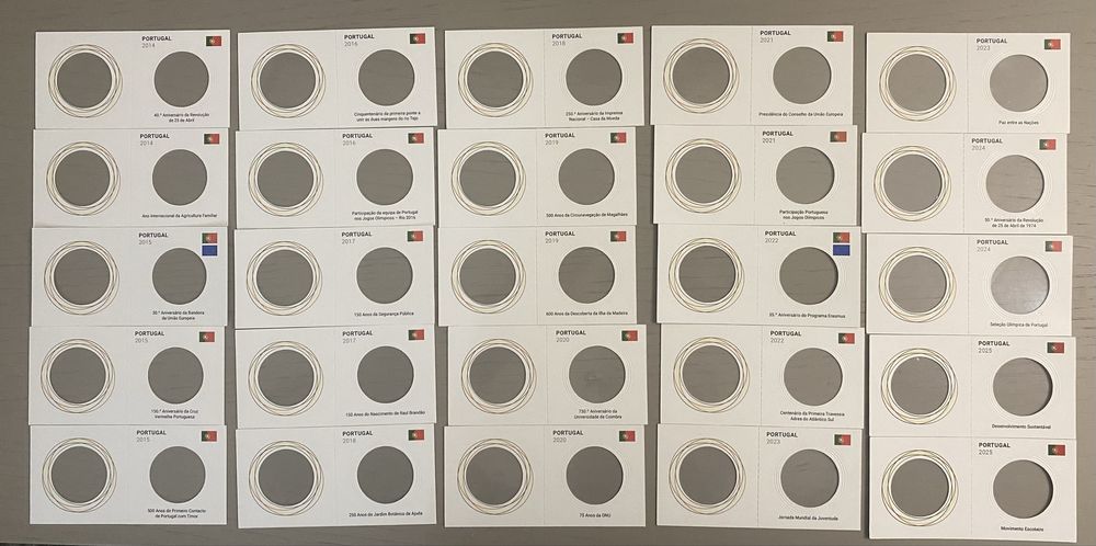 Alvéolos Portugal moedas 2 euros