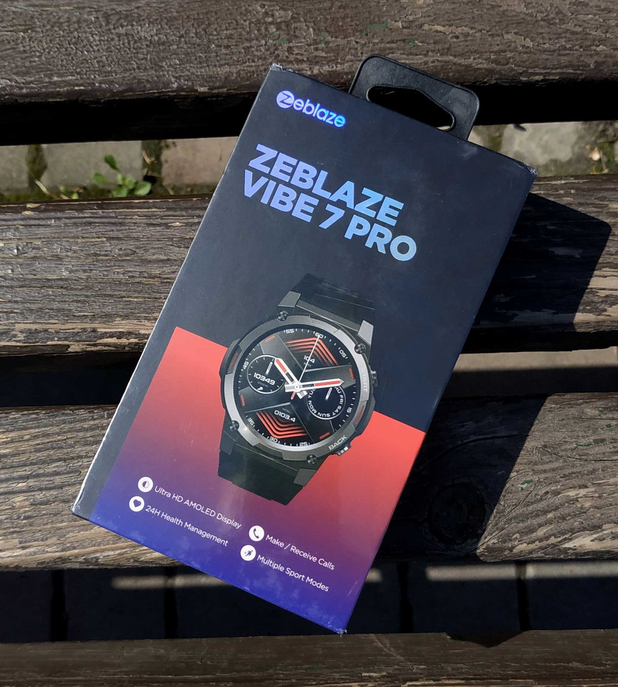 Zeblaze Vibe 7 Pro Годинник-смарт Запакований. Колір Чорний. Новий.