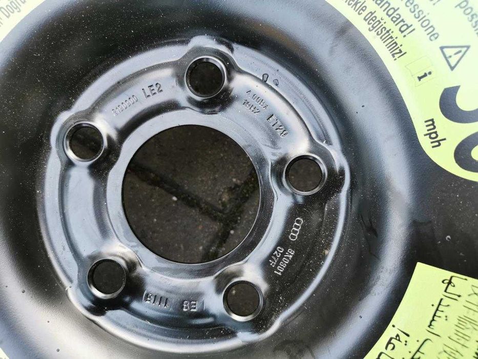 5x112 Koło Dojazdowe Dojazdówka R19 Audi A4 B9 B8 8K0 ET29 125/70 NOWE