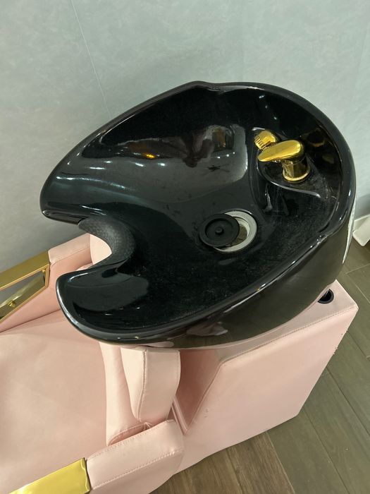 Cabeleireiro, rampa de cabelo, lavabo para cabelo, salão