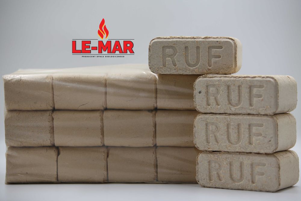 BRYKIET DRZEWNY RUF/NESTRO (sosna,buk,dąb) z Dostawą. Pellet A1