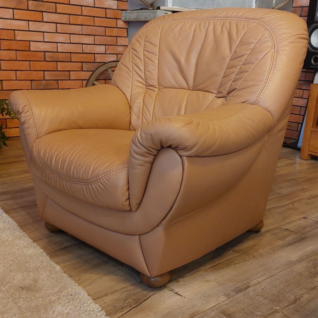 Komplet wypoczynkowy Sofa Kanapa Fotel Podnóżek