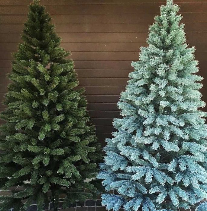 Штучна ялинка зелена Лита ялинка Литая елка Новогодняя Смерека Ёлка